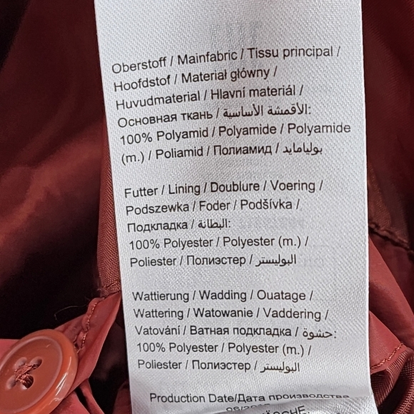 Ulla Popken Bell Sleeve Hooded Quilted Fully Lined Puffer Jacket- 24/26 - Picture 7 of 7